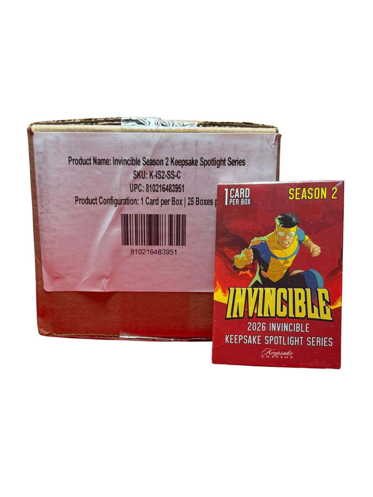 2026 Invincible Season 2 Keepsake Spotlight Series factory-sealed 25-box case