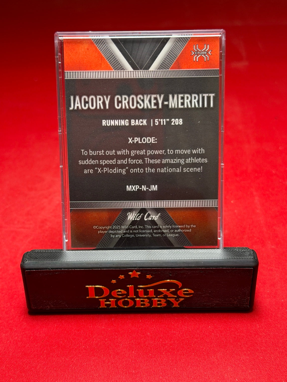 Jacory Croskey-Merritt X-Plode Orange 38/50 back