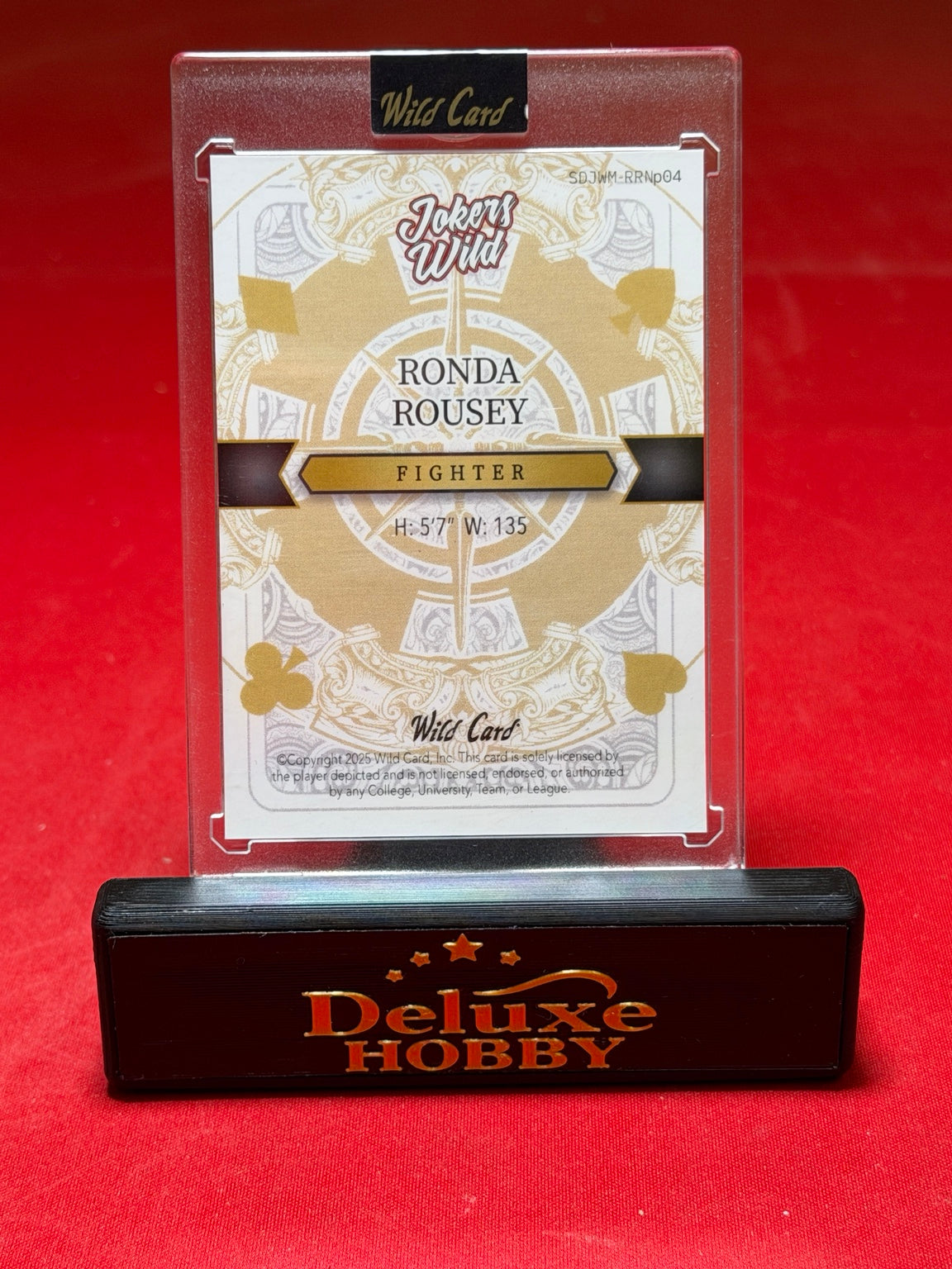 Ronda Rousey Jokers Wild 1/1 back