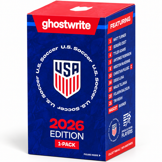 2026 Ghostwrite x USMNT Soccer 100% Collectible Figure – Single Blind Box