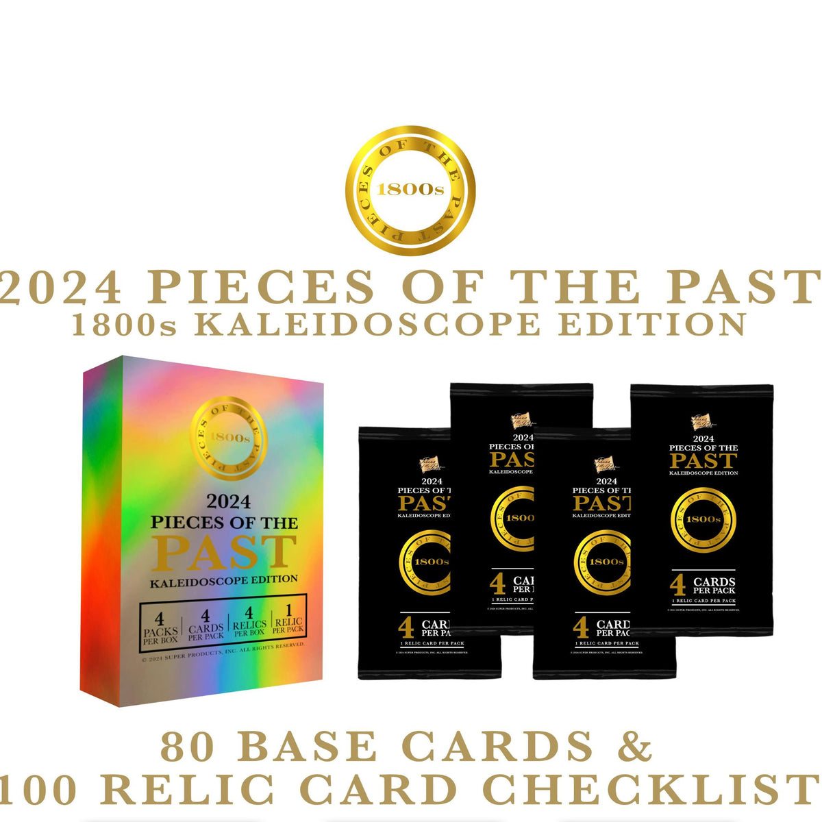2024 Pieces of the Past 1800s Kaleidoscope Version Hobby Box — product gallery image 2