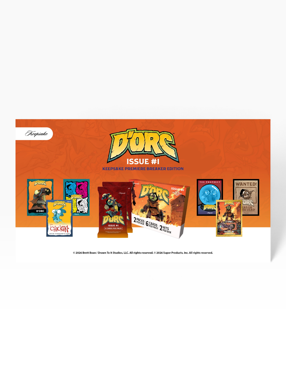D’Orc Issue #1 Keepsake Premiere Breaker Edition Trading Card Box — product gallery image 3