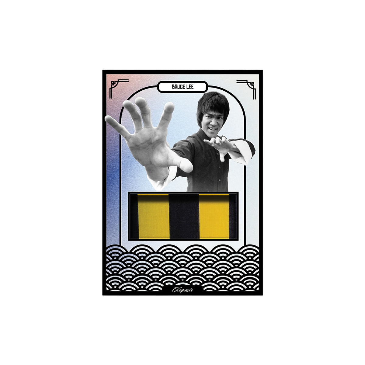 Bruce Lee authentic relic trading card example