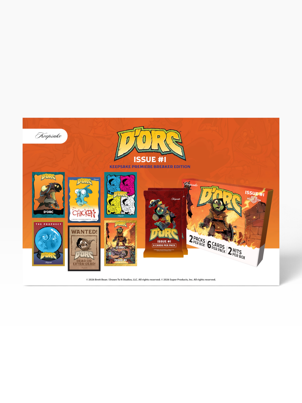 D’Orc Issue #1 Keepsake Premiere Breaker Edition Trading Card Box — product gallery image 2