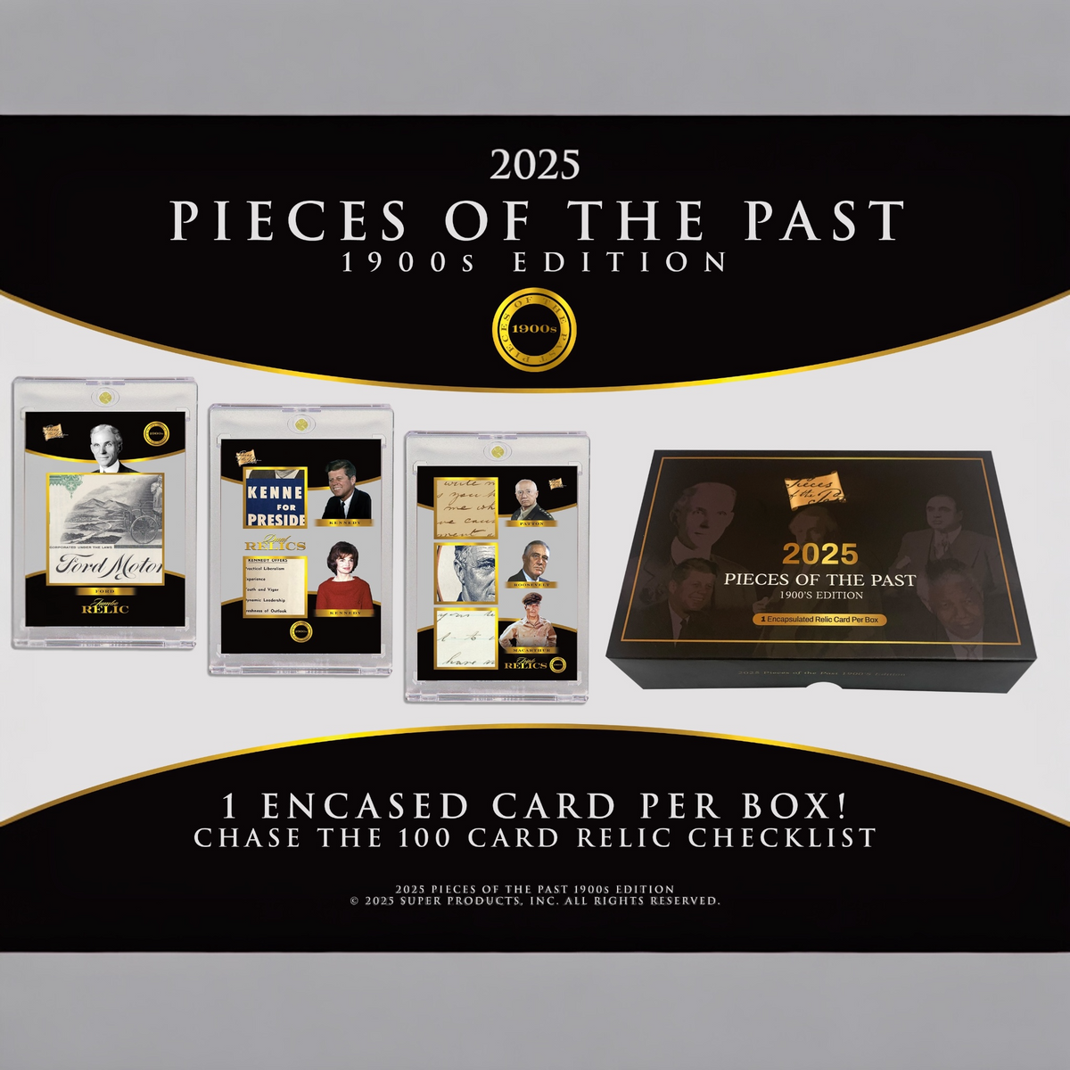 2025 Pieces of the Past 1900s Edition sealed historical trading card product