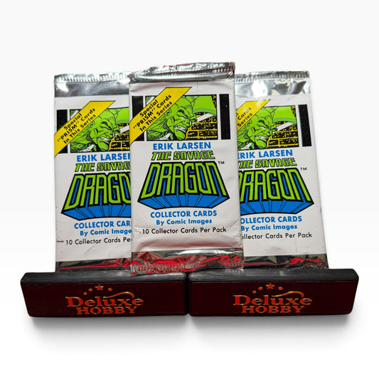 Three sealed 1992 Comic Images The Savage Dragon trading card packs