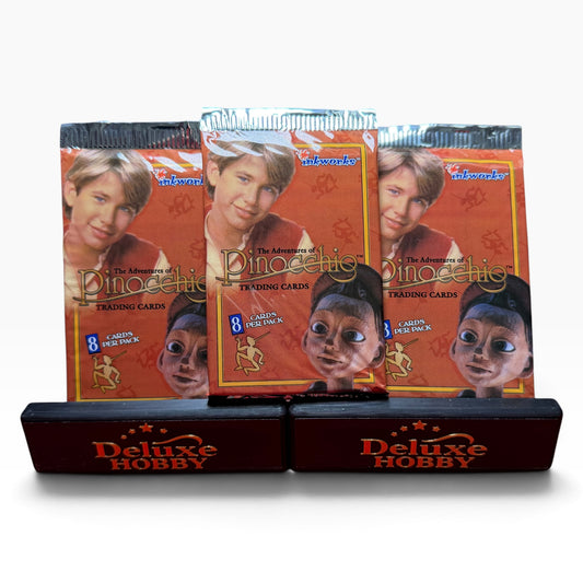 Three sealed 1996 Inkworks The Adventures of Pinocchio trading card packs
