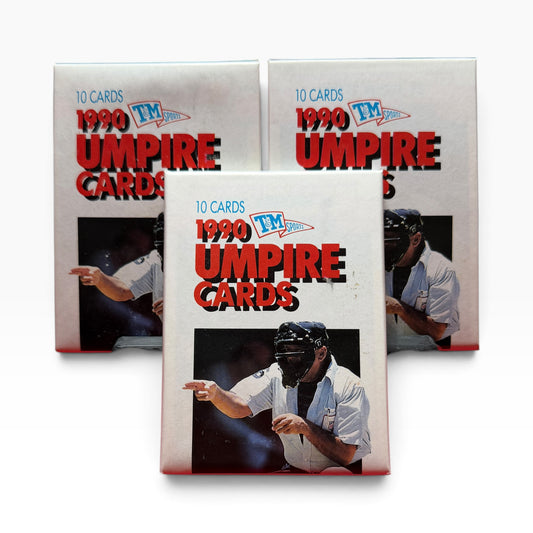 1990 T&M Sports Umpire Baseball Cards – 3 Sealed Packs – 30 Cards