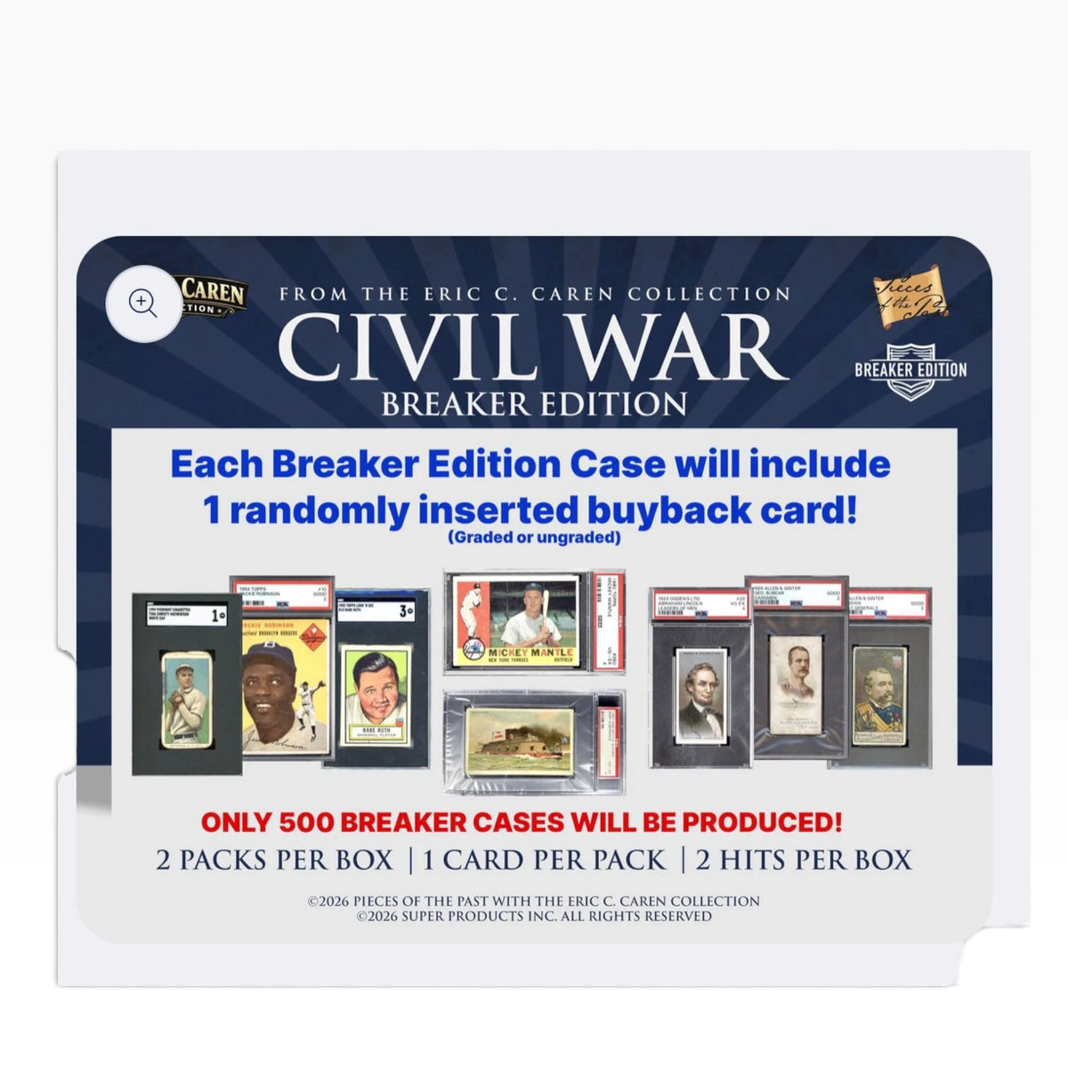 2026 Pieces of the Past Caren’s Civil War Breaker Edition Hobby Box – 2 Hits — product gallery image 4