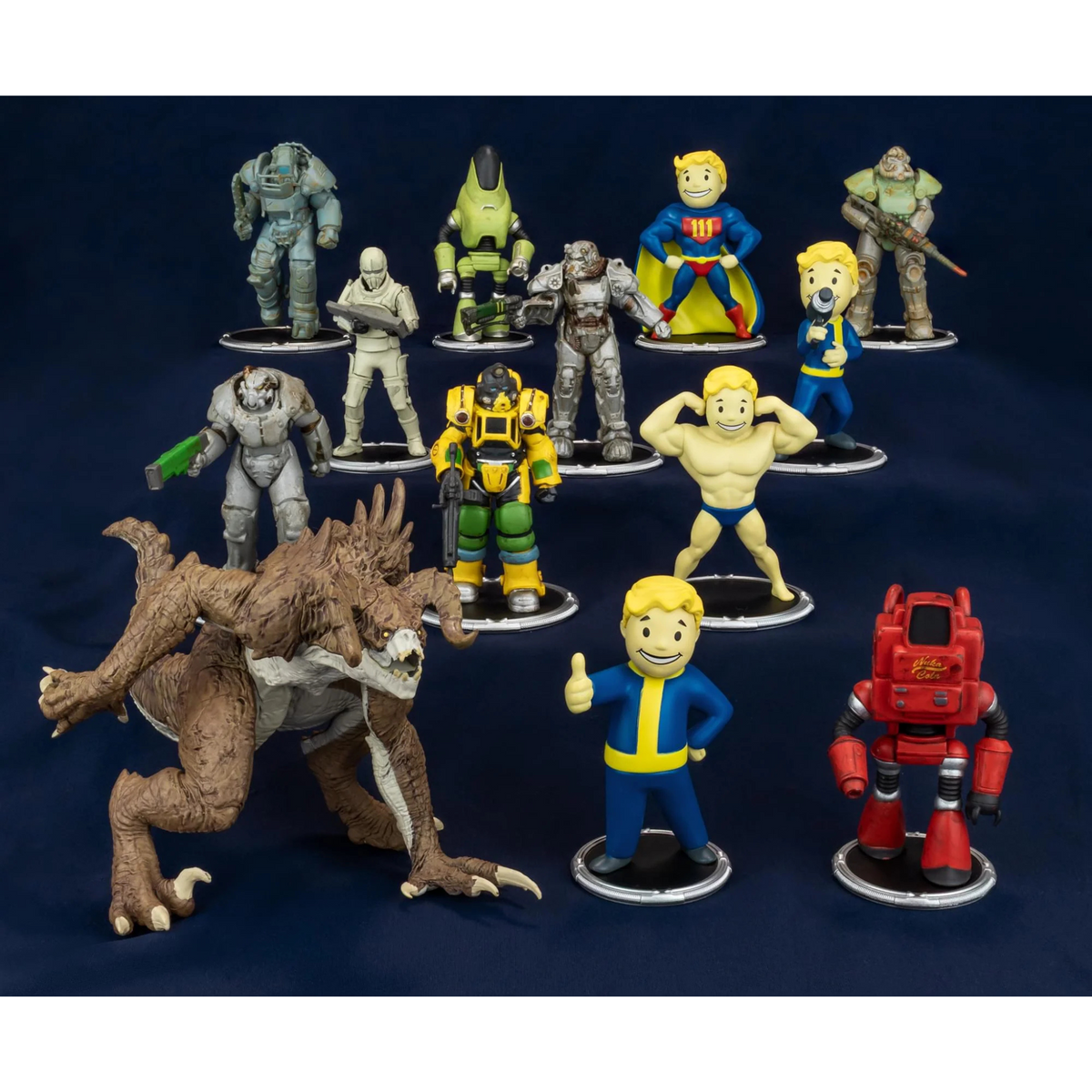 Fallout Nukatron and Synth Mini Figure Set (Build-a-Figure Deathclaw)