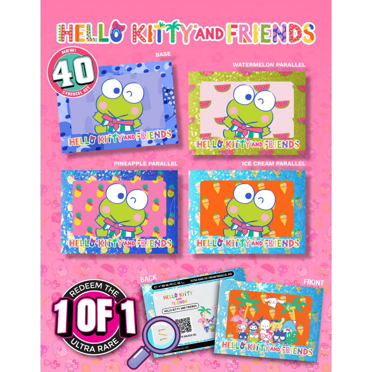 Hello Kitty Tropical CYBERCEL Trading Cards — product gallery image 3