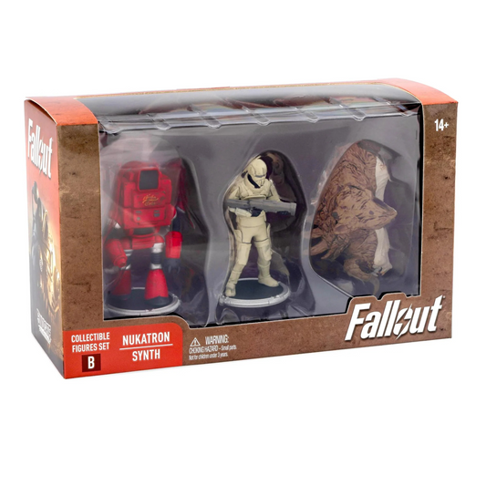 Fallout Nukatron and Synth Mini Figure Set (Build-a-Figure Deathclaw)