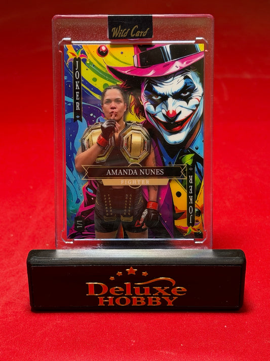 Amanda Nunes Jokers Wild 1/1 actual front photograph