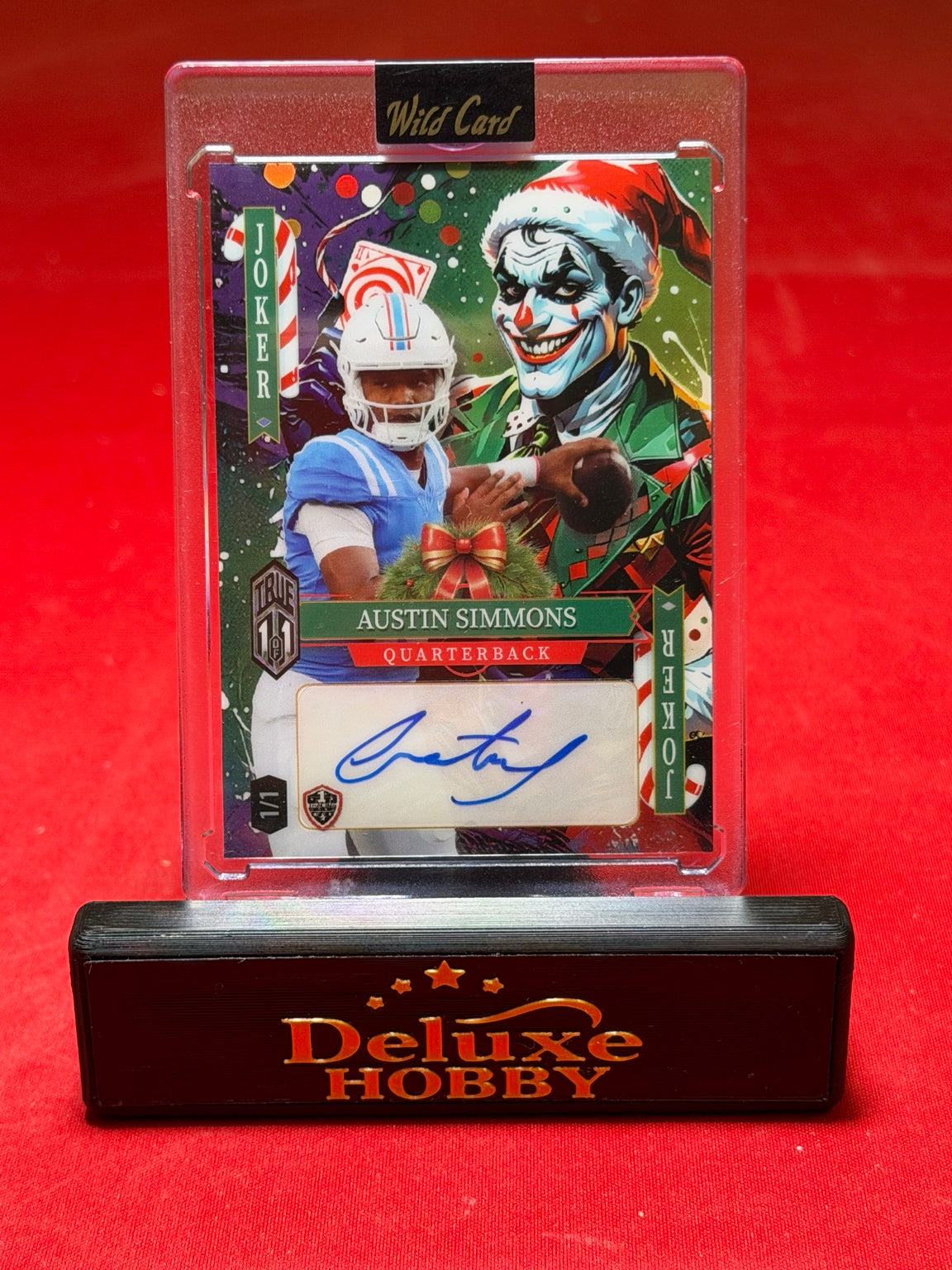 Austin Simmons Jokers Wild True 1/1 autograph front
