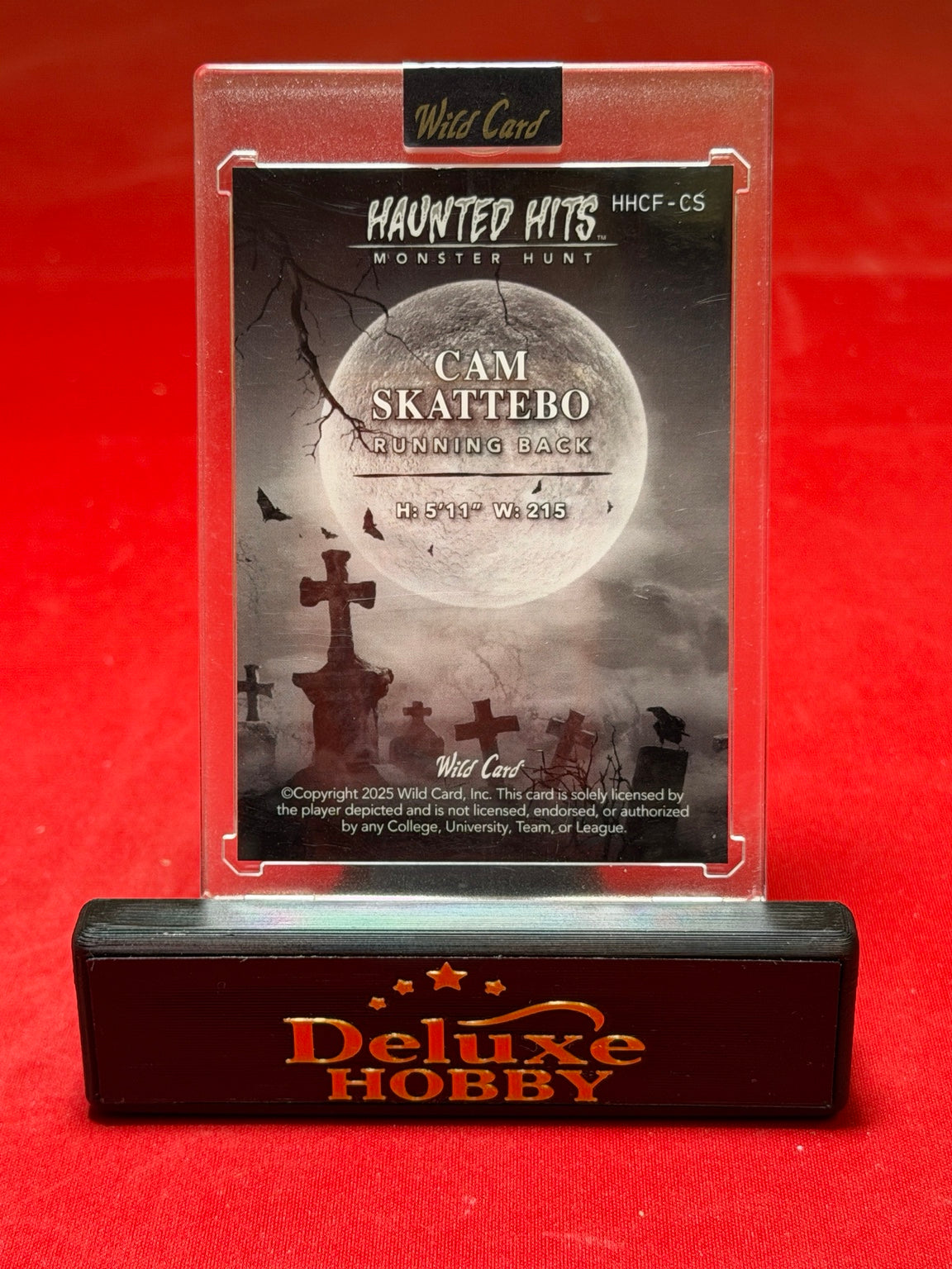 Cam Skattebo Haunted Hits 2/4 actual back photograph