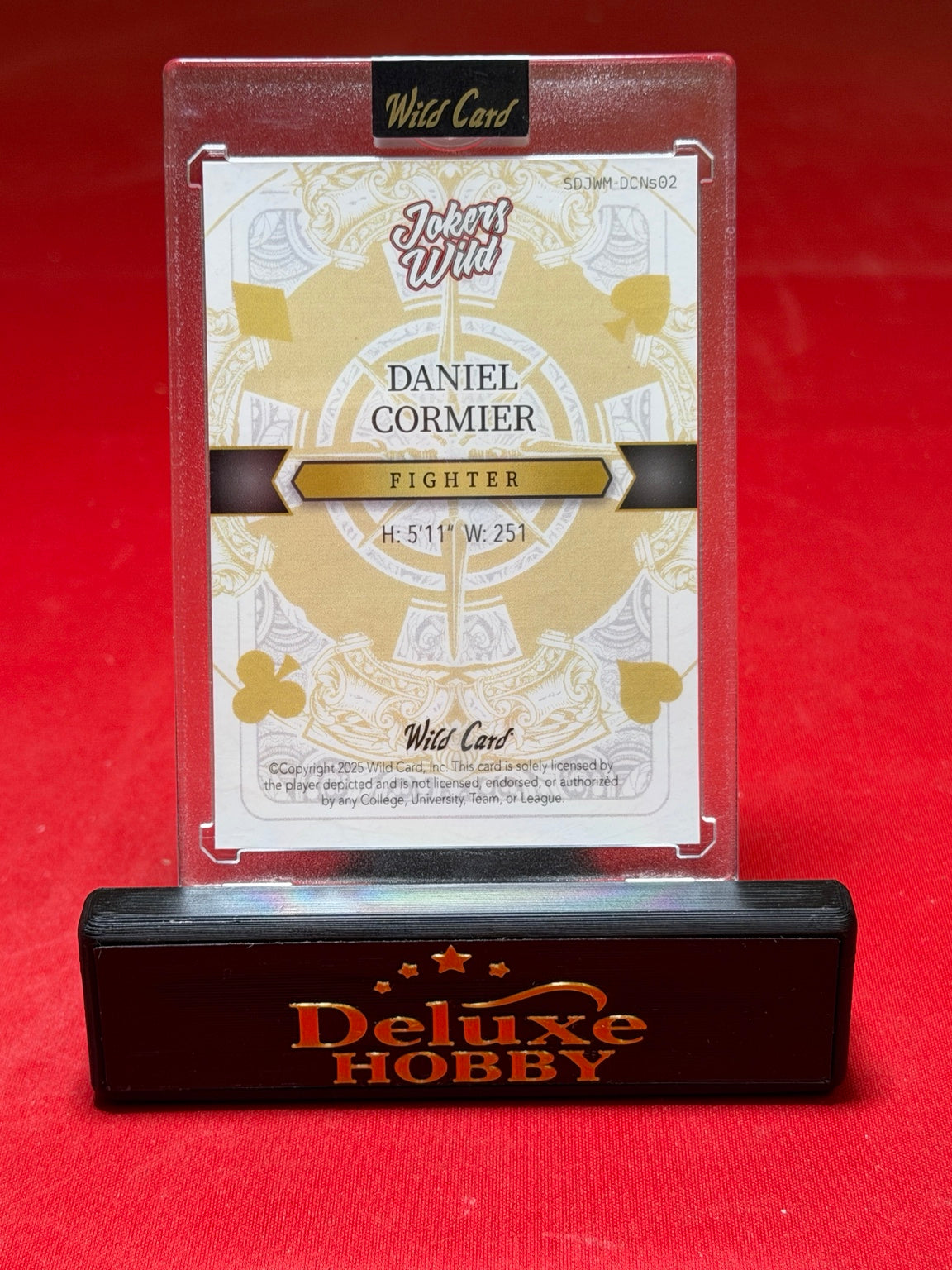 Daniel Cormier Jokers Wild 1/1 back