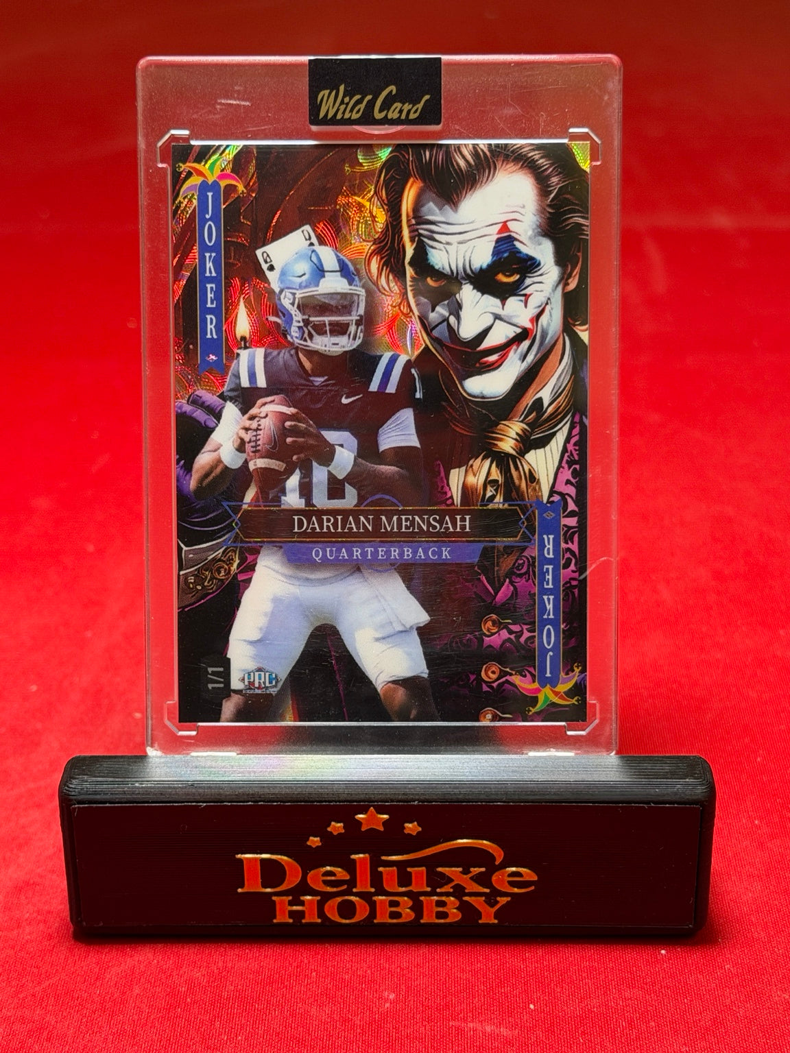 Darian Mensah Jokers Wild 1/1 actual front photograph