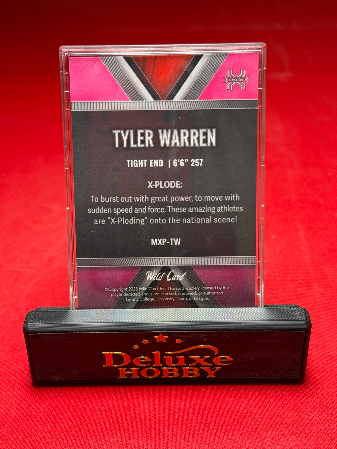 Tyler Warren X-Plode Pink 6/10 back