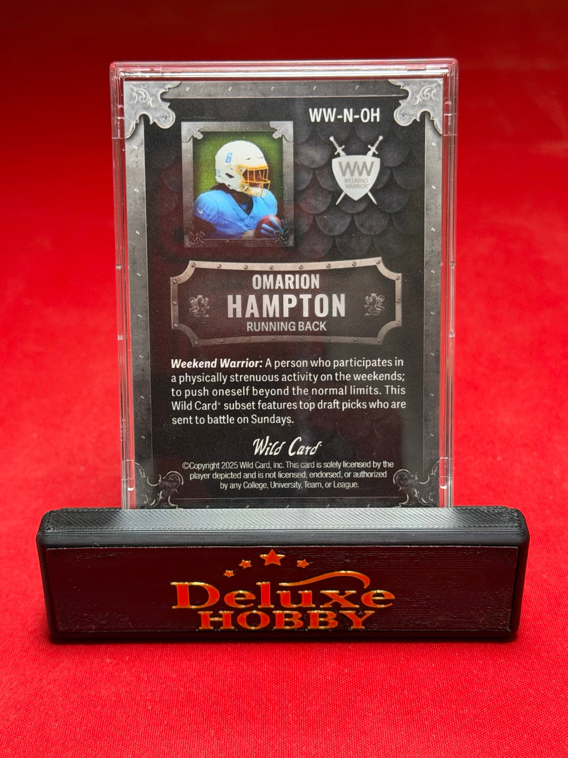 Omarion Hampton Weekend Warrior 7/25 back