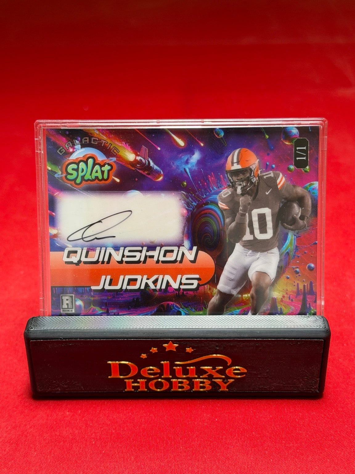 Quinshon Judkins Galactic Splat Autograph 1/1 front