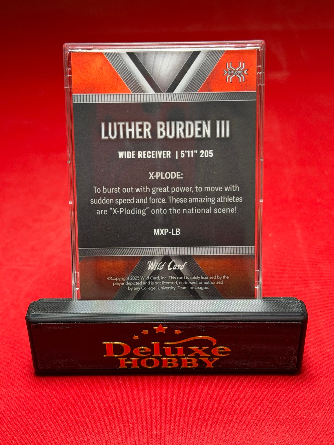 Luther Burden III X-Plode Orange 39/75 back