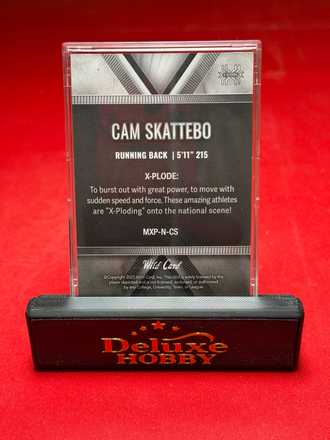 Cam Skattebo X-Plode Silver 65/75 back