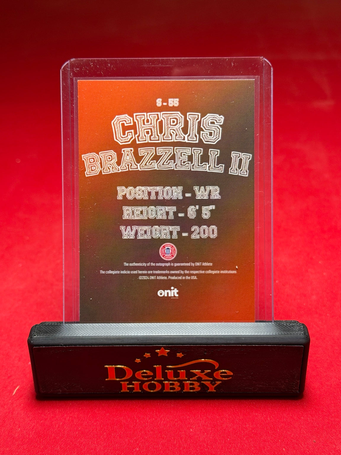 Chris Brazzell II 2024 ONIT autograph 389/400 back