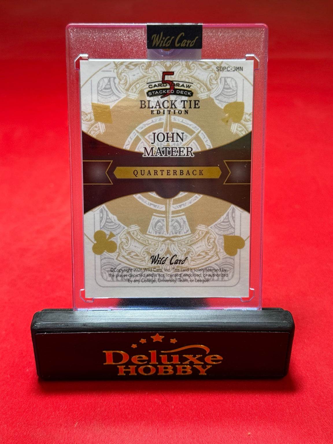 John Mateer Ace of Clubs 2/2 back