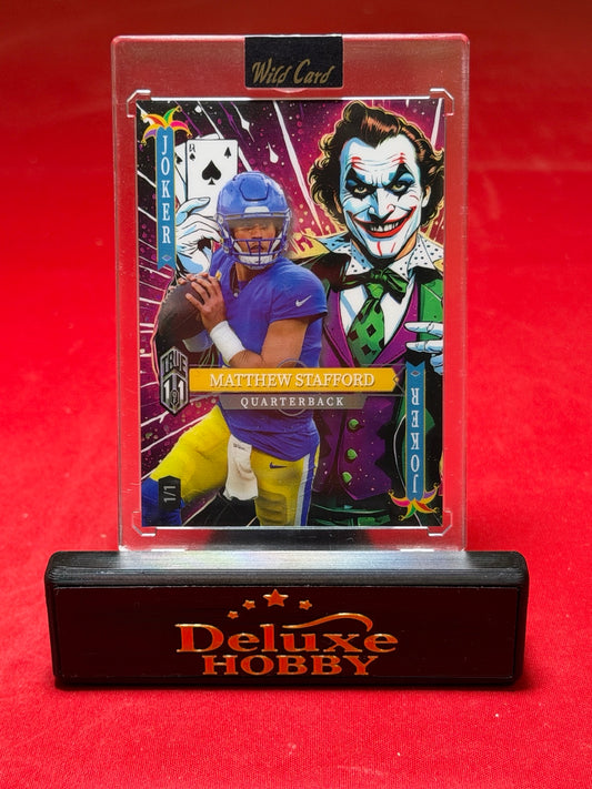 Matthew Stafford Jokers Wild True 1/1 actual front photograph