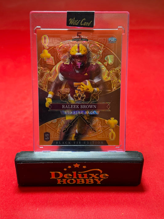 Raleek Brown orange Queen of Clubs 5/5 front